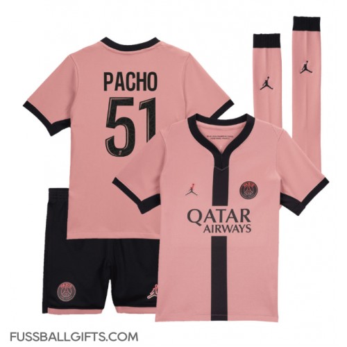 Paris Saint-Germain Willian Pacho #51 Fußballbekleidung 3rd trikot Kinder 2024-25 Kurzarm (+ kurze hosen)